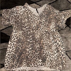 Leopard Print Women’s Top